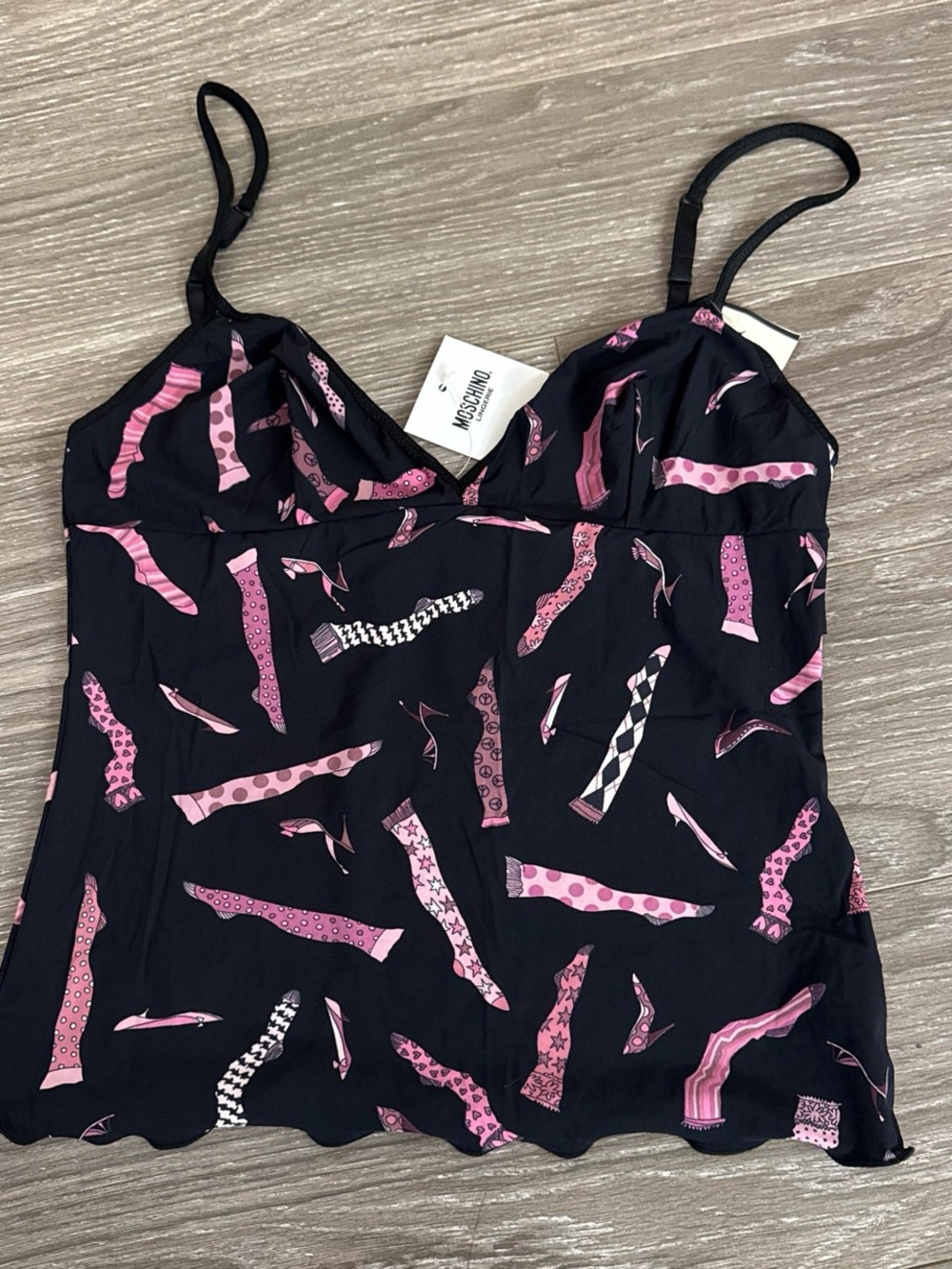 Moschino vintage stocking Camisole rare collectible lingerie top